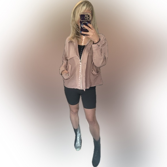 Kori Mauve Utility Jacket Size Medium - Picture 7 of 7